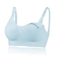 thumbnail image 1 of Sujetador de lactancia sin costuras Ropa interior para embarazadas Lactancia posparto Apertura frontal Botón Ajustable Fruncido Cómodo Sin aro de acero, 1 of 5