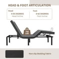 thumbnail image 3 of Adjustable Bed Frame Base Zero Gravity, Easy Tool-Free Assembly, Adjustable Head And Foot Incline, Wireless Remote Electric Bed Frame, Twin-XL, 3 of 8