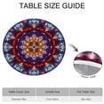 thumbnail image 6 of Colorful Tie Dye Mandala Pattern Round Fitted Tablecloth with Elastic Edge,Dining Table Cover Waterproof,Outdoor Round Tablecloth for Camping,Dining,Indoor and Outdoor, 6 of 7