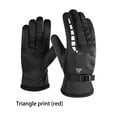 thumbnail image 2 of Maytalsory 2 Pcs Gants Chauds Hommes Style Simple Gant Épaissi Résistant à la Transpiration Mitaines Extérieures Hiver Motos Vélos Électriques Rouge, 2 of 6