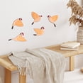 thumbnail image 4 of 5 Pcs Wooden Bird Wall Art Wood Flying Birds Wall Decor Rustic Folk Art Scandinavian Home Decor for Gift Living Room Bedroom Kitchen Office(Black), 4 of 7