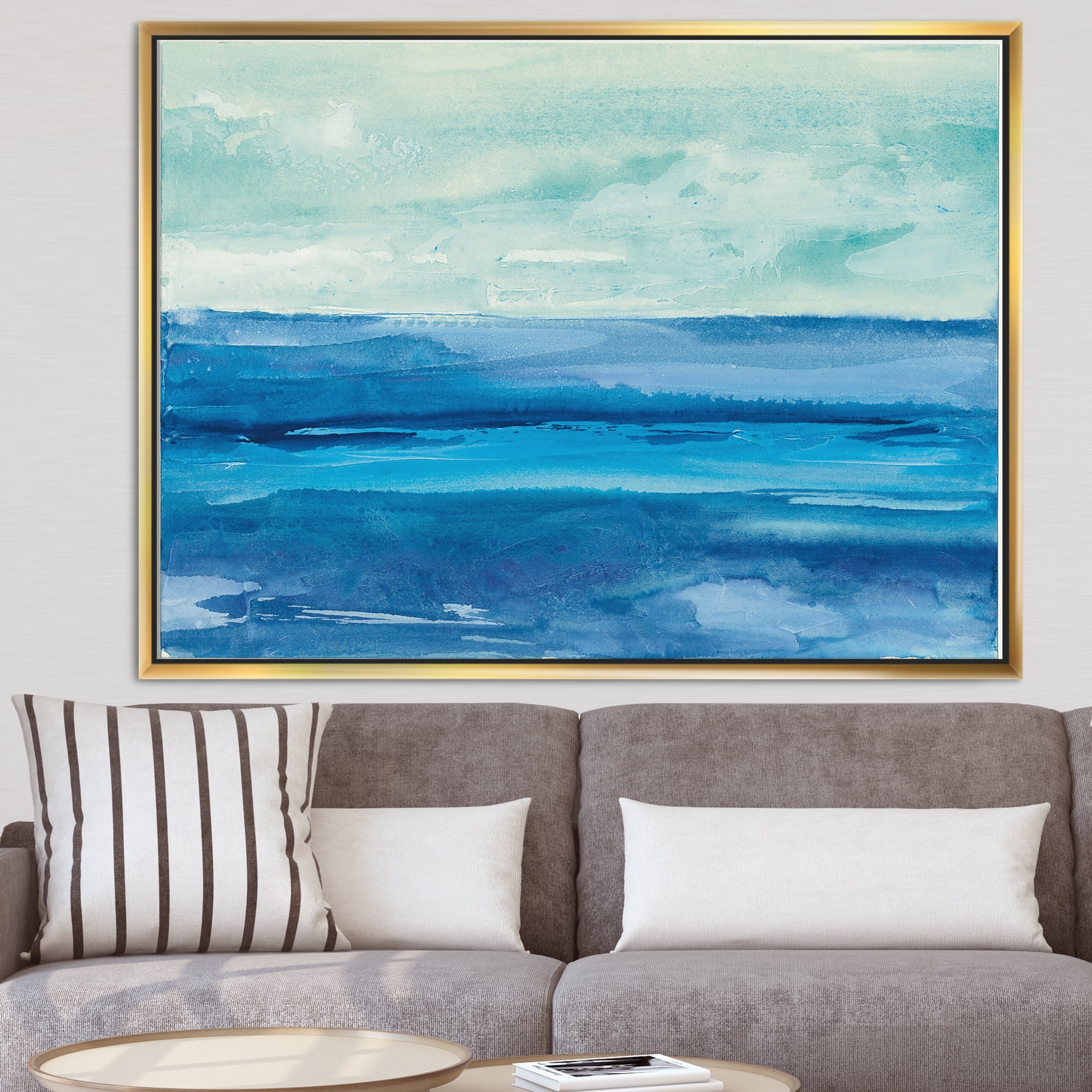 Designart ' Out to Sea ' Nautical & Beach Framed Canvas