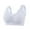 Grey, variant on Women's Front Open Traceless Adjustable Fixed Cup Bra Vest Comfortable Support Seamless Machine Washable Beige XXL