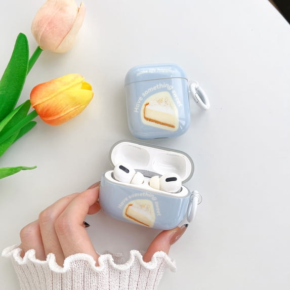 For AirPods 3rd Gen 2021/1/2/Pro case,Shockproof Pattern of afternoon tea dessert PC Case Cover With Ring