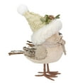 thumbnail image 4 of Northlight Plush Bird in Santa Hat Christmas Figure - 8" - Beige and White, 4 of 5