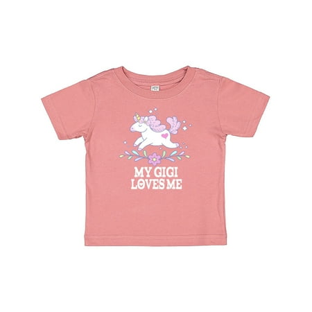 

Inktastic My Gigi Loves Me Unicorn Gift Baby Girl T-Shirt