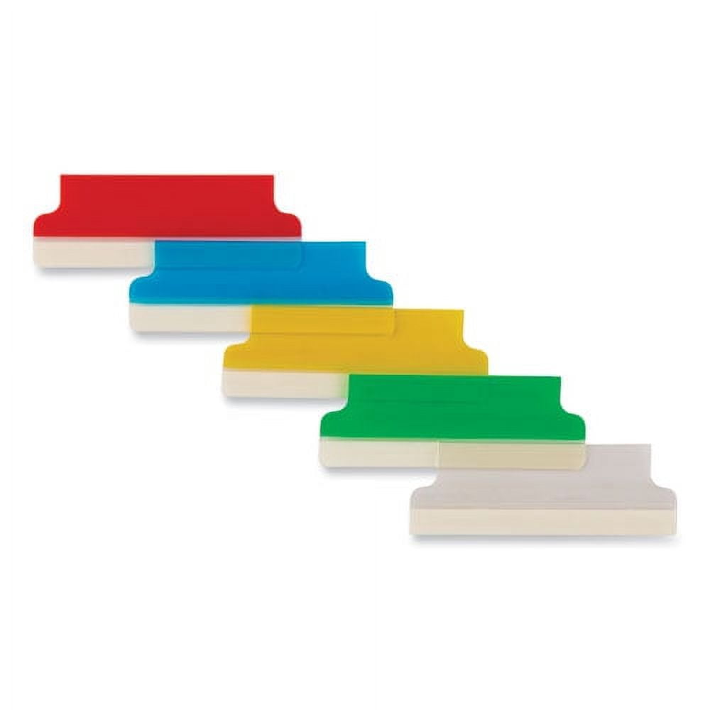 "Insertable Index Tabs With Printable Inserts, 1/5-Cut Tabs, Assorted Colors, 2"" Wide, 25/pack | Bundle of 2 Packs"