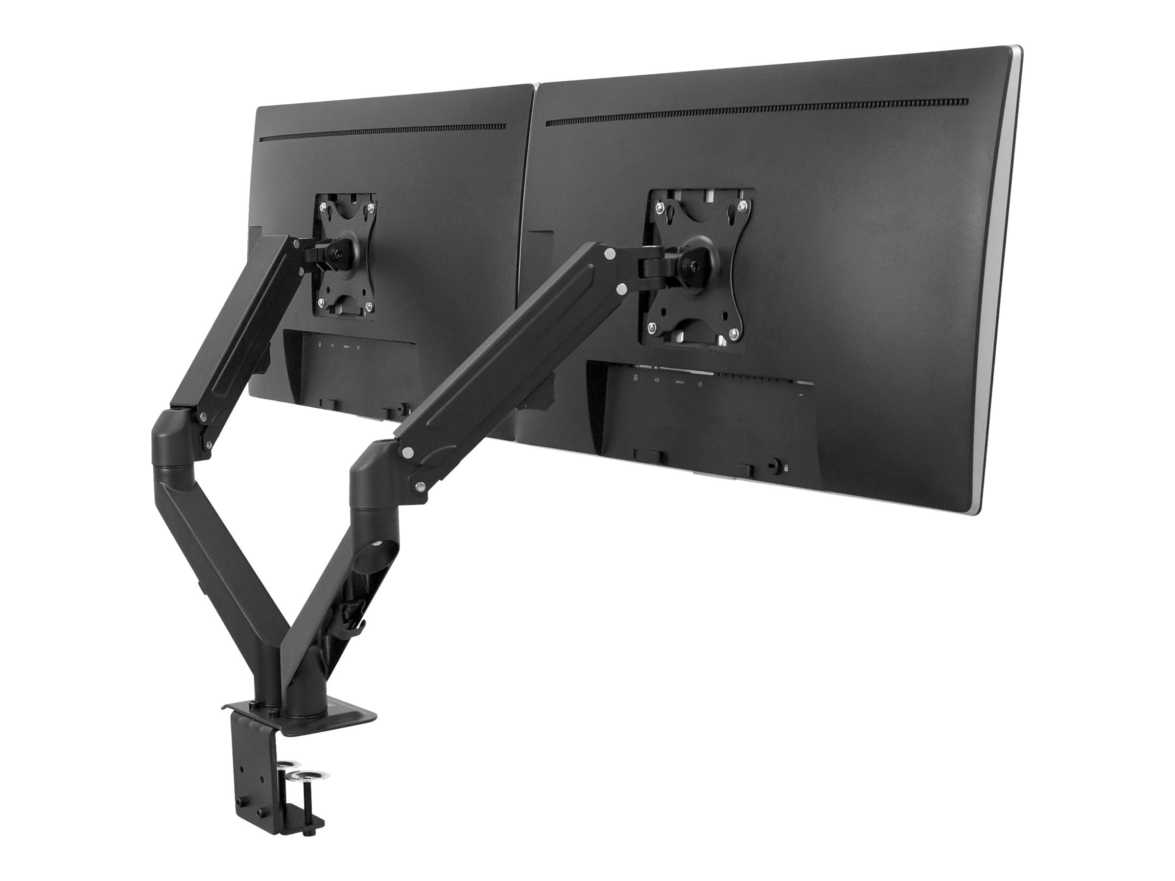 Mount-lt! Dual Monitor Desk Mount | Fits 17"-27" Computer Screens | Spring Arms | Ergonomic