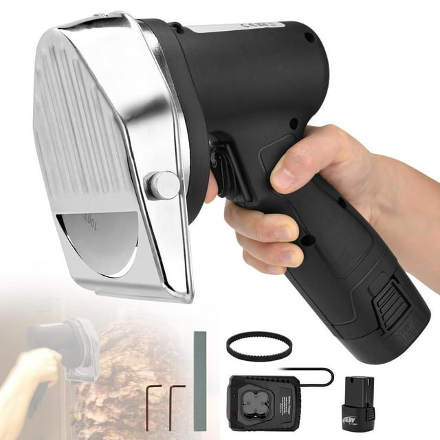 Rebanadora Eléctrica Shawarma Doner Kebab Inalámbrica con Cargador Rápido