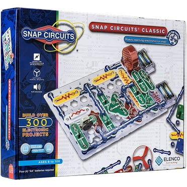 Snap Circuits Classic SC-300 Electronics Exploration Kit | Over 300 STEM Projects | 4-Color Project Manual | 60 Snap Modules | Unlimited Fun