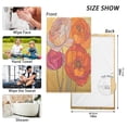thumbnail image 6 of Yayeee 100% Cotton Hand Towels for Bathroom 16" x 28" Soft Absorbent Kitchen Towel, Orange Abstract Floral, 6 of 7
