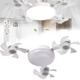 thumbnail image 1 of 2 in 1 Hanging Fan with LED Lantern,Drone Fan Light, 4 Fan with Lights, 2025 New Upgraded Plug in Ceiling Fan - 20" Smart Ceiling Remote,3/4-Blade Screw in Ceiling Fan, 1 of 7