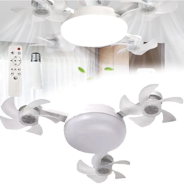 2 in 1 Hanging Fan with LED Lantern,Drone Fan Light, 4 Fan with Lights, 2025 New Upgraded Plug in Ceiling Fan - 20" Smart Ceiling Remote,3/4-Blade Screw in Ceiling Fan