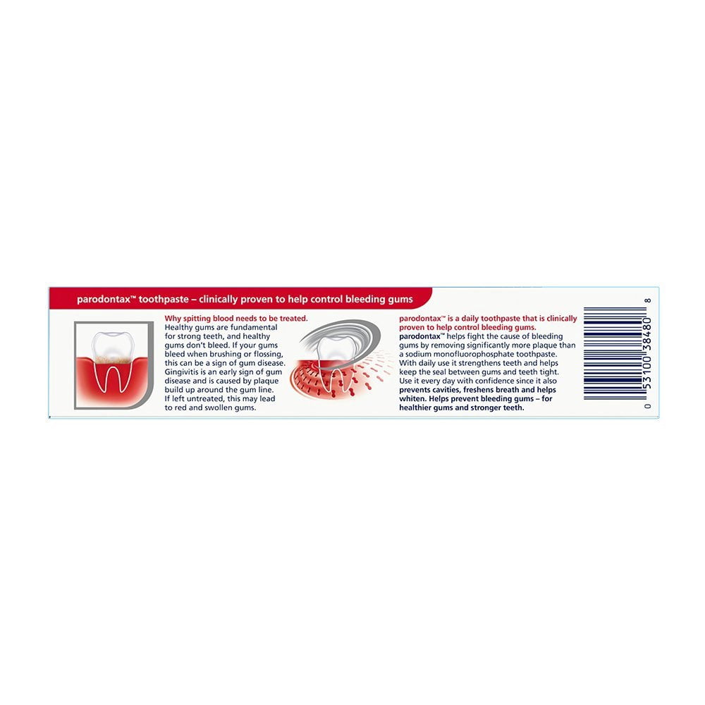 Parodontax Whitening Toothpaste for Bleeding Gums, 3.4 Ounce Pack of 6