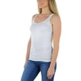 thumbnail image 3 of ToBeInStyle Womens Essential Ribbed Racerback Versatile Layering Cotton Blend Tank Top, 3 of 7