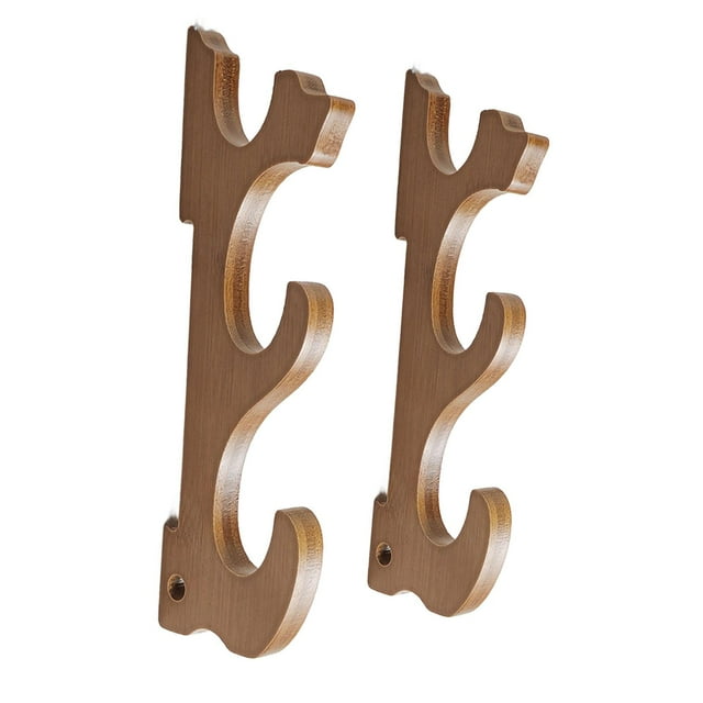 veasfak Wall Mounted Display Stand Holder Bamboo Multipurpose Easy Installation Compact Wall Display Rack for Tanto 3 Tier