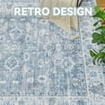 thumbnail image 5 of SIXHOME Runner Rugs 2x8 Area Rugs Washable Oriental Carpet Traditional Bedroom Throw Rug Rubber Back Vintage Distressed Neutral Hallway Kitchen Bathroom Rug Blue, 5 of 5