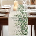 thumbnail image 3 of Table Runners 72 Inches Long Dress Scarves, Green Leaves Farmhouse Kitchen/Dining Table Runner, Coffee Tablerunners, Summer Botanical 14x72 Inch, 3 of 9