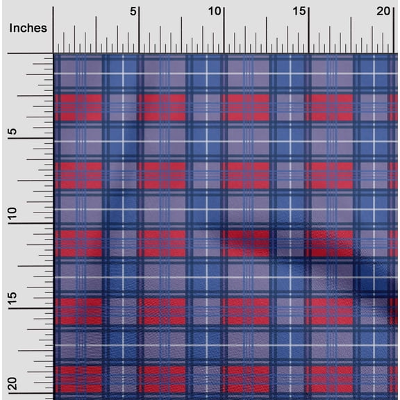 oneOone Cotton Cambric Fabric Madras Check Print Sewing Fabric BTY 56 Inch Wide