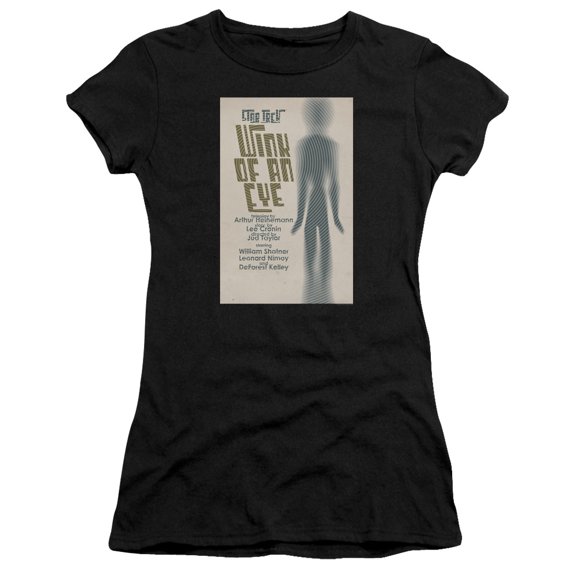 Star Trek Tos Episode 66 Junior Women's Sheer T-Shirt Black