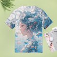 thumbnail image 4 of Mermaid Glitter Fish Scale Girls T Shirts Basic T-Shirt Short Sleeve Ladies Tee Shirt Summer Graphic Clothing, 4 of 6