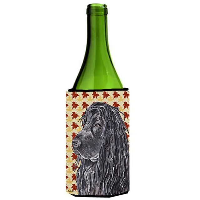 Carolines Treasures SC9541LITERK Anglais Cocker Spaniel Fall Feuilles Bouteille de Vin Manchon Câlin