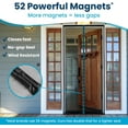 thumbnail image 4 of Magnetic Screen Door - Bugs Out, Breeze in - Install Auto-Sealing Heavy Duty Double Stitched Mesh, Hands Free Sliding & Patio Doors Net, Pet & Kid Friendly, 4 of 10