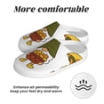 thumbnail image 6 of Haiem Hello Autumn Print Women's Fuzzy Memory Foam House Slipper Cozy Home Footwear Non-slip Winter Slippers-39/40, 6 of 7