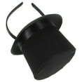 thumbnail image 4 of UNOMOR Party Fascinators Hat Headband Black Plush 1 Piece 5.1x4.5x0.5in, 4 of 12