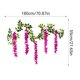 thumbnail image 3 of Rosas simuladas para flor artificial, flores artificiales, decoración de techo, plástico, cesta colgante, salón, fácil instalación, interior exterior, 3 of 5