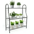 thumbnail image 3 of 3 Tier Metal Plant Stand Flower Pot Rack Holder Indoor/Outdoor Shelf Plant Stand for Closets, Kitchens, Bathroom, 3 of 13