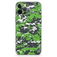 thumbnail image 2 of DesignSkinz Lime Green and White Digital Camouflage Full-Body Skin Decal Wrap Cover for iPhone 12, 2 of 9