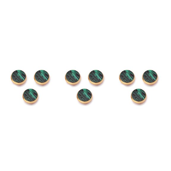 Eigraketly Botones de saxofón de 3 piezas, trompeta decorativa, accesorios de piedra de concha profesional, pieza de reparación, teclas de buen toque Type1 NO1 Eigraketly CBP499241