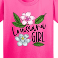 thumbnail image 4 of Inktastic Louisiana Girl Magnolia Flowers and Leaves Youth T-Shirt, 4 of 5