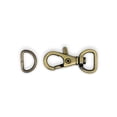 thumbnail image 4 of Dritz 1/2" Swivel Hooks & D-Rings, 12 Sets, Antique Brass, 4 of 4