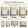 thumbnail image 7 of 30'' Bathroom Vanity Solid Wood & MDF, Ceramic Sink Combo with 3 Drawers, Free Standing Storage Cabinet for Bathroom, Retro White, 7 of 7