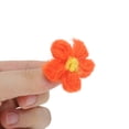 thumbnail image 3 of Unique Bargains Wool Yarn Flower Shoelace Charms 1 Pair Orange, 3 of 5