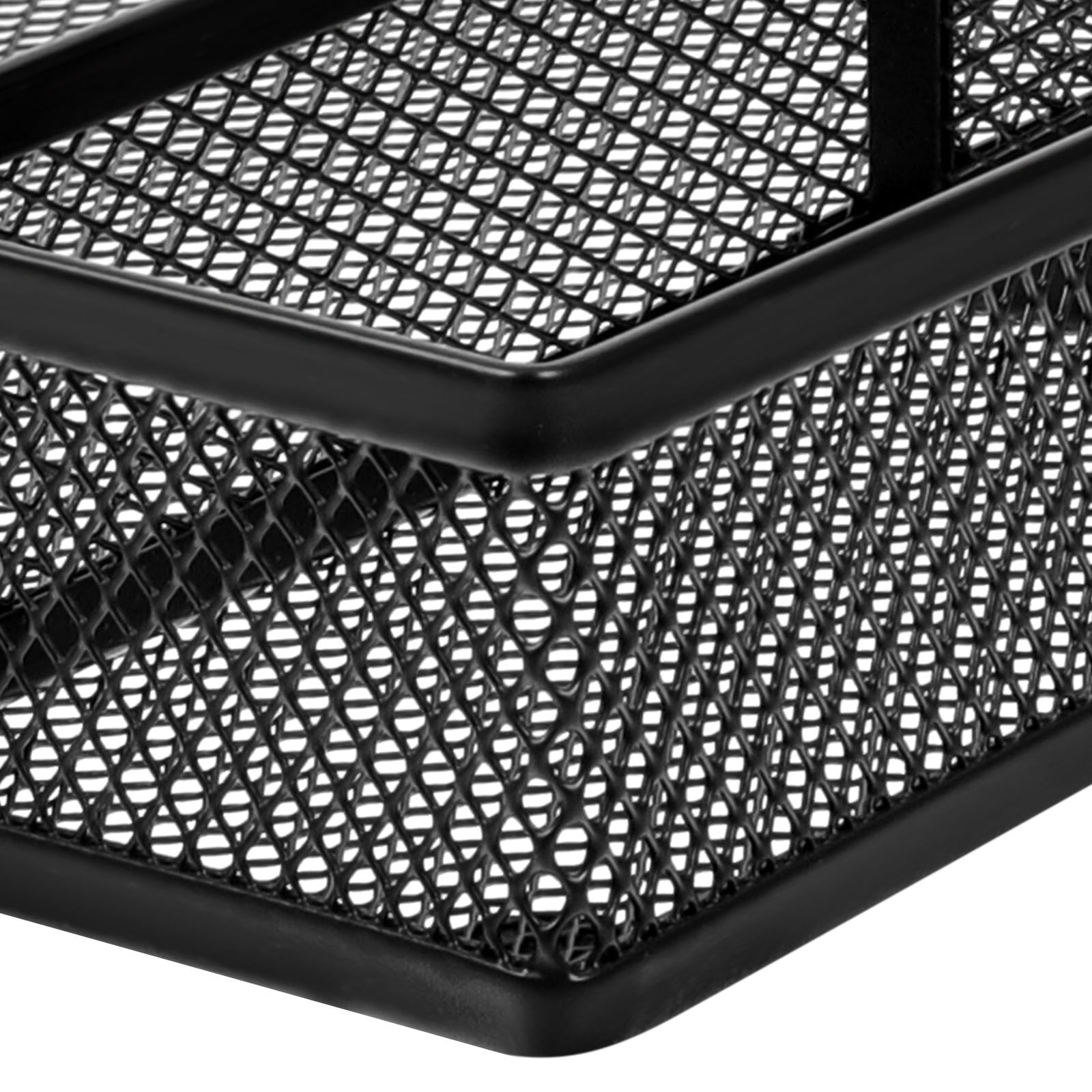 DINHEAROM Compact Black Mesh Desk Drawer Organizer Tray for Stationery Storage