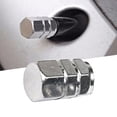 thumbnail image 6 of Soumake 4 Pcs Tire Caps Dustproof Anti-Corrosion Aluminum Hexagonal Valve Caps For Car Practical, 6 of 8