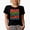 Black, variant on Mom Turned Upside Down Spells Wow, Mom Appreciation for Mother's Day, Groovy Retro Wavy Text Merch Gift, Navy Blue T-Shirt, XL