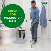 (12 pack) Swiffer Sweep + Mop, Dry Pads Refill, Floor Cleaner, Cleaning Cloths, Unscented, 52ct