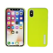Dual Layer Slim Compact Lightweight Protective Bumper Case Cover For iPhone XR by AOKO - Green