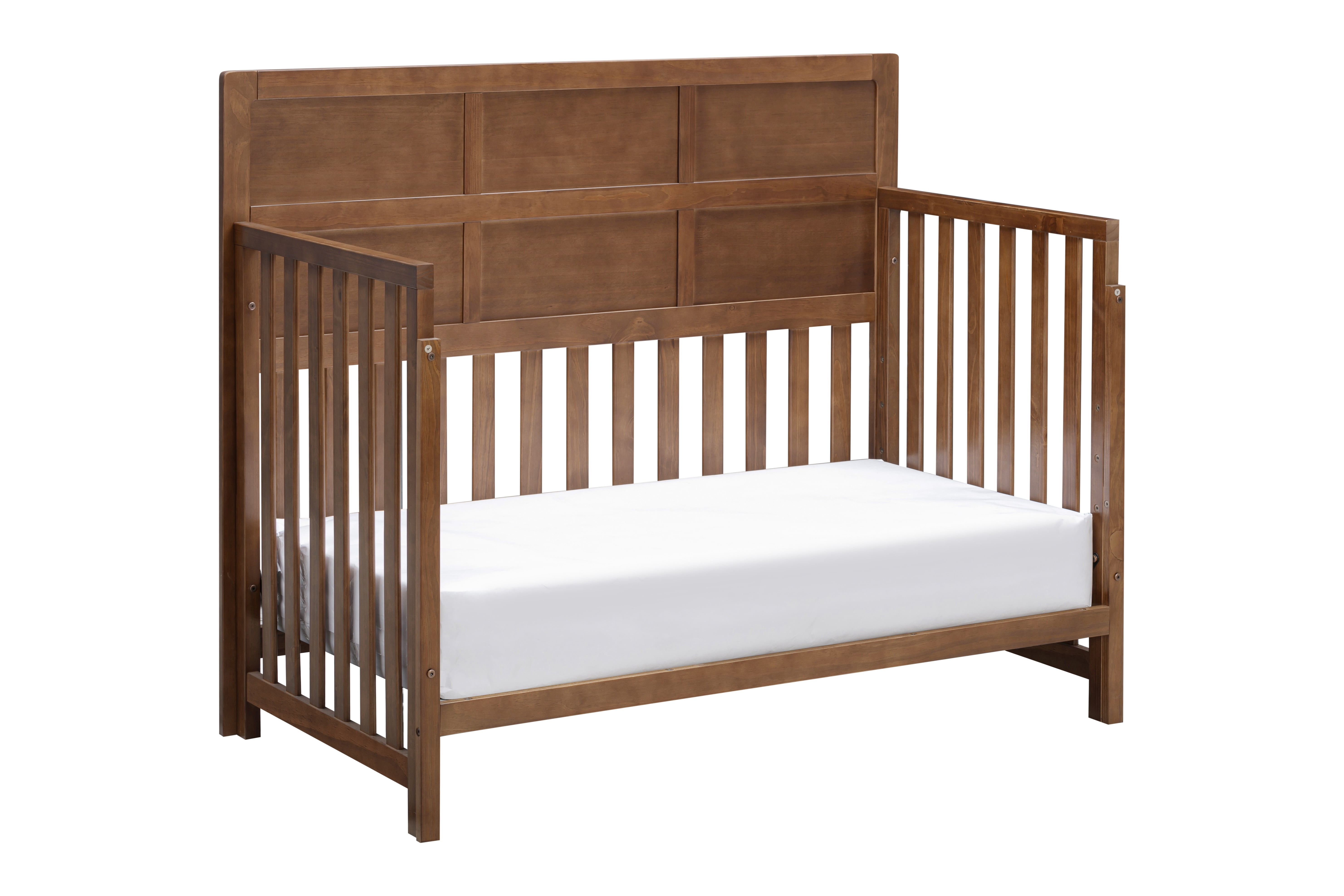 Suite Bebe Reign 4-in-1 Full Panel Crib in Walnut