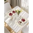 thumbnail image 5 of Buffalo Plaid Paw Placemats Set of 6, Cute Cats Pets Pawprints Farmhouse Retro Placemats for Dining Table, Place Mats for Kitchen Tabletop, Waterproof Wipeable Dining Table Mats Set, 5 of 9