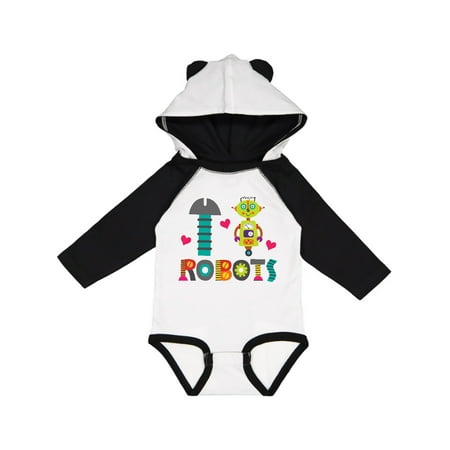 

Inktastic Robotics I Heart Robots Gift Baby Boy or Baby Girl Long Sleeve Bodysuit