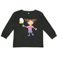 thumbnail image 3 of Inktastic Tennis Girl Girls Long Sleeve Toddler T-Shirt, 3 of 5