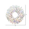 thumbnail image 3 of Vickerman A805832LED Couronne Blanche Cristal de 30 Pouces 50Led Multi, 3 of 3