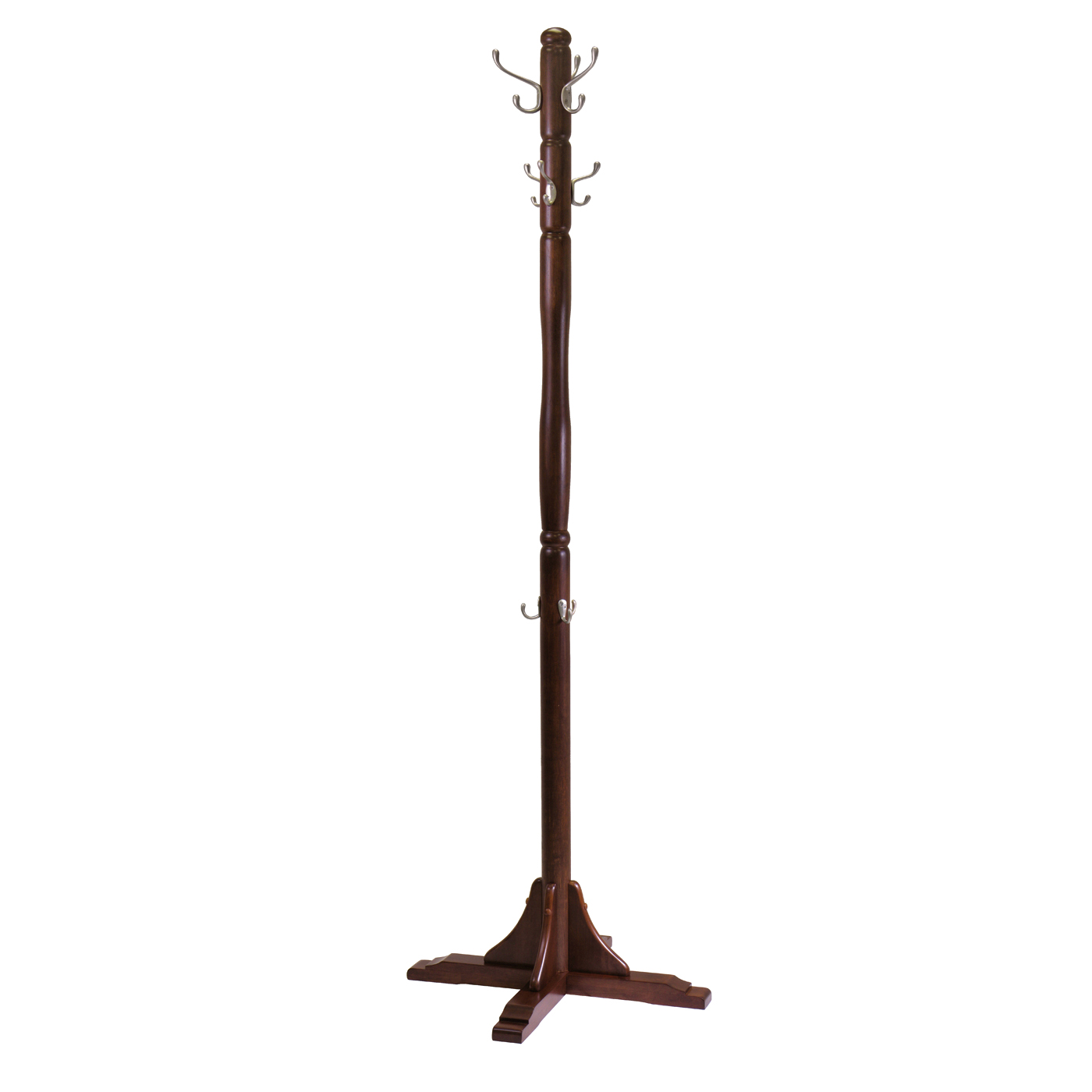 Winsome Wood Jera Coat Tree Hanger, Cappuccino Finish