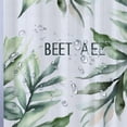 thumbnail image 5 of Orinice Get Naked Green Leaves Shower Curtain Tropical Gold Plant Watercolor Leaf Botanical Palms Monstera Banana Leaves Fabric Polyester Bath Curtains Bathroom Set with Hooks 69x72, 5 of 7