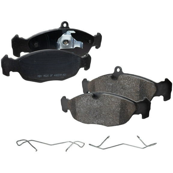 Brake Pad Set Compatible with 1995-1997 Jaguar XJ6 Vanden Plas 6Cyl 4Cyl 8Cyl 3.0L 2.4L 4.0L Rear